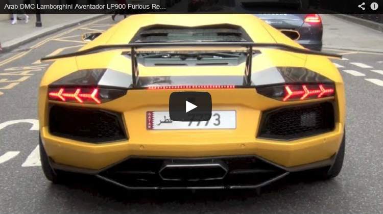 Arab DMC Aventador LP900 on Road in London - Huge Revs and Accelerations!!