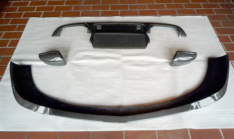 W221 S63/65MC�`�t�����g�J�[�{�����b�v�X�|�C���[�h�A�~���[�J�o�[(L��R) ���A�f�B�t�[�U�[���Z���^�[�p�l�����O