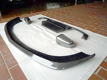 W221 S63/65MC�`�t�����g�J�[�{�����b�v�X�|�C���[�h�A�~���[�J�o�[(L��R) ���A�f�B�t�[�U�[���Z���^�[�p�l�����O