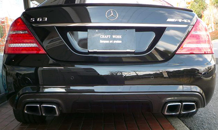 W221 S63/65MC�`�t�����g�J�[�{�����b�v�X�|�C���[�h�A�~���[�J�o�[(L��R) ���A�f�B�t�[�U�[���Z���^�[�p�l�����O